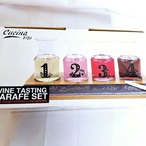 NWB Cucina Vita brand " Great Taste" Wine tasting carafe set.